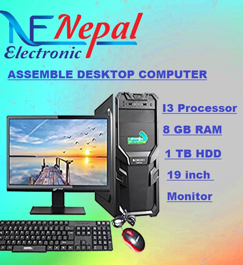 Assemble desktop i3 /1 TB HDD/8 GB RAM